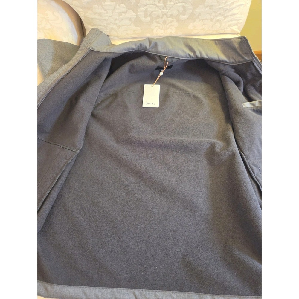 Quince Men's Softshell Fleece-Lined Full-Zip Jacket Heather Shady Sz M NEW! $160 - Picture 9 of 14